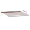 Auvent manuel rétractable marron 500x350 cm 510527510527