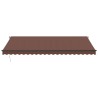 Auvent manuel rétractable marron 500x350 cm 510528510528