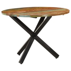 Table à dîner ronde 100x100x75 cm Bois de récupération massif 510539510539
