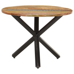 Table à dîner ronde 100x100x75 cm Bois de récupération massif 510539510539