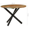 Table à dîner ronde 100x100x75 cm Bois de récupération massif 510539510539