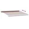 Auvent manuel rétractable marron 450x350 cm 510542510542
