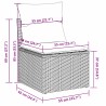 Salon de jardin avec coussins 7 pcs beige résine tressée 510546510546