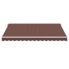 Auvent manuel rétractable marron 400x350 cm 510555510555