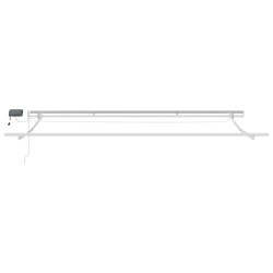Auvent manuel rétractable avec LED marron 450x300 cm 510556510556