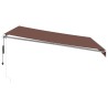 Auvent rétractable automatique marron 400x350 cm 510557510557