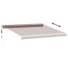 Auvent rétractable automatique marron 400x350 cm 510557510557