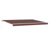 Auvent manuel rétractable marron 450x300 cm 510560510560