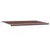 Auvent manuel rétractable marron 500x300 cm 510561510561