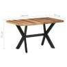 Table de salle à manger 140x70x75 cm Bois avec finition miel 510564510564