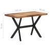 Table de salle à manger 120x60x75 cm Bois avec finition miel 510565510565