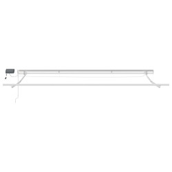 Auvent manuel rétractable avec LED marron 500x300 cm 510567510567
