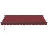 Auvent rétractable automatique bordeaux 350x250 cm 510568510568