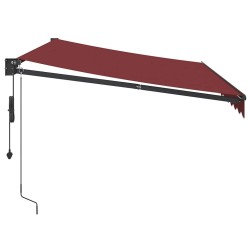 Auvent rétractable automatique bordeaux 350x250 cm 510568510568