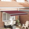 Auvent manuel rétractable bordeaux 300x250 cm 510569510569