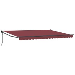 Auvent rétractable automatique bordeaux 450x300 cm 510574510574
