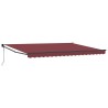 Auvent rétractable automatique bordeaux 450x300 cm 510574510574