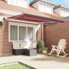 Auvent rétractable automatique bordeaux 300x250 cm 510575510575