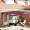 Auvent rétractable automatique bordeaux 400x300 cm 510576510576