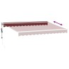 Auvent rétractable automatique bordeaux 350x250 cm 510578510578