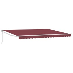 Auvent rétractable automatique bordeaux 450x300 cm 510579510579