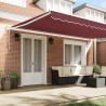 Auvent rétractable automatique bordeaux 500x300 cm 510580510580