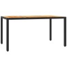 Ensemble à manger de jardin coussins 5pcs Noir Résine tressée 510592510592