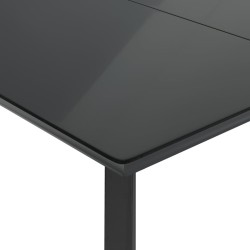 Ensemble à manger de jardin avec coussins 3 pcs Noir 510598510598