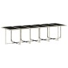 Ensemble à manger de jardin et coussins 5 pcs gris clair rotin 510612510612