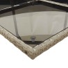 Ensemble à manger de jardin 9 pcs coussins gris résine tressée 510628510628