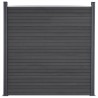 Ensemble de panneaux de clôture gris 180x186 cm WPC 510633510633