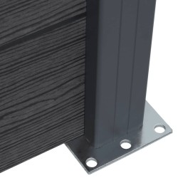 Ensemble de panneaux de clôture gris 180x186 cm WPC 510633510633