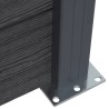 Ensemble de panneaux de clôture gris 180x186 cm WPC 510633510633