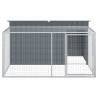 Niche pour chien avec enclos Anthracite 197 x 194 x 110 cm Acier galvanisé 510638510638