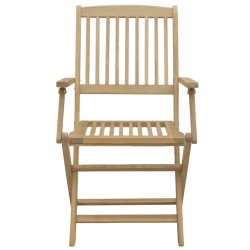 Chaises de jardin pliantes lot de 8 54x61x88 cm bois d'acacia 510641510641
