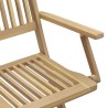 Chaises de jardin pliantes lot de 8 54x61x88 cm bois d'acacia 510641510641