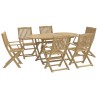 Ensemble à manger de jardin 7 pcs Bois d'acacia solide 510647510647