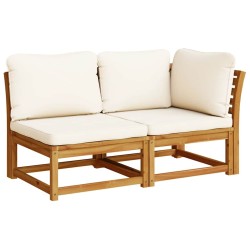 Salon de jardin avec coussins 5 pcs Bois d'acacia solide 510649510649