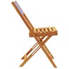 Chaises de jardin pliantes lot de 8 tissu et bois massif 510652510652