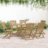 Chaises de jardin pliantes lot de 6 54x61x88 cm bois d'acacia 510656510656