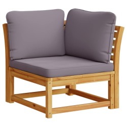 Salon de jardin 3 pcs avec coussins bois massif d'acacia 510658510658