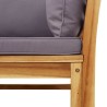 Salon de jardin 3 pcs avec coussins bois massif d'acacia 510658510658
