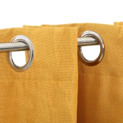 Rideau occultant Aspect de lin avec œillets Jaune 290x245 cm 510672510672