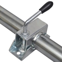 Roue jockey 48 mm avec 2 tubes de support et 3 pinces divisées 510686510686