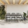 Ensemble à manger de jardin 9 pcs anthracite métal maille 510687510687