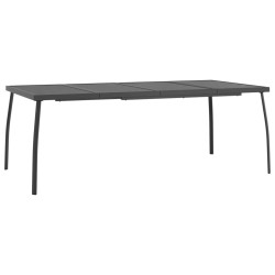 Ensemble à manger de jardin 9 pcs anthracite métal maille 510687510687