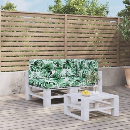 Coussins de palette lot de 3 motif de feuilles tissu 510689510689