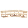 Salon de jardin 6 pcs bois de pin massif 510717510717