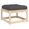 Salon de jardin 5 pcs avec coussins bois de pin massif 510719510719