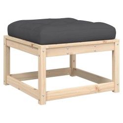 Salon de jardin 6 pcs avec coussins bois de pin massif 510725510725